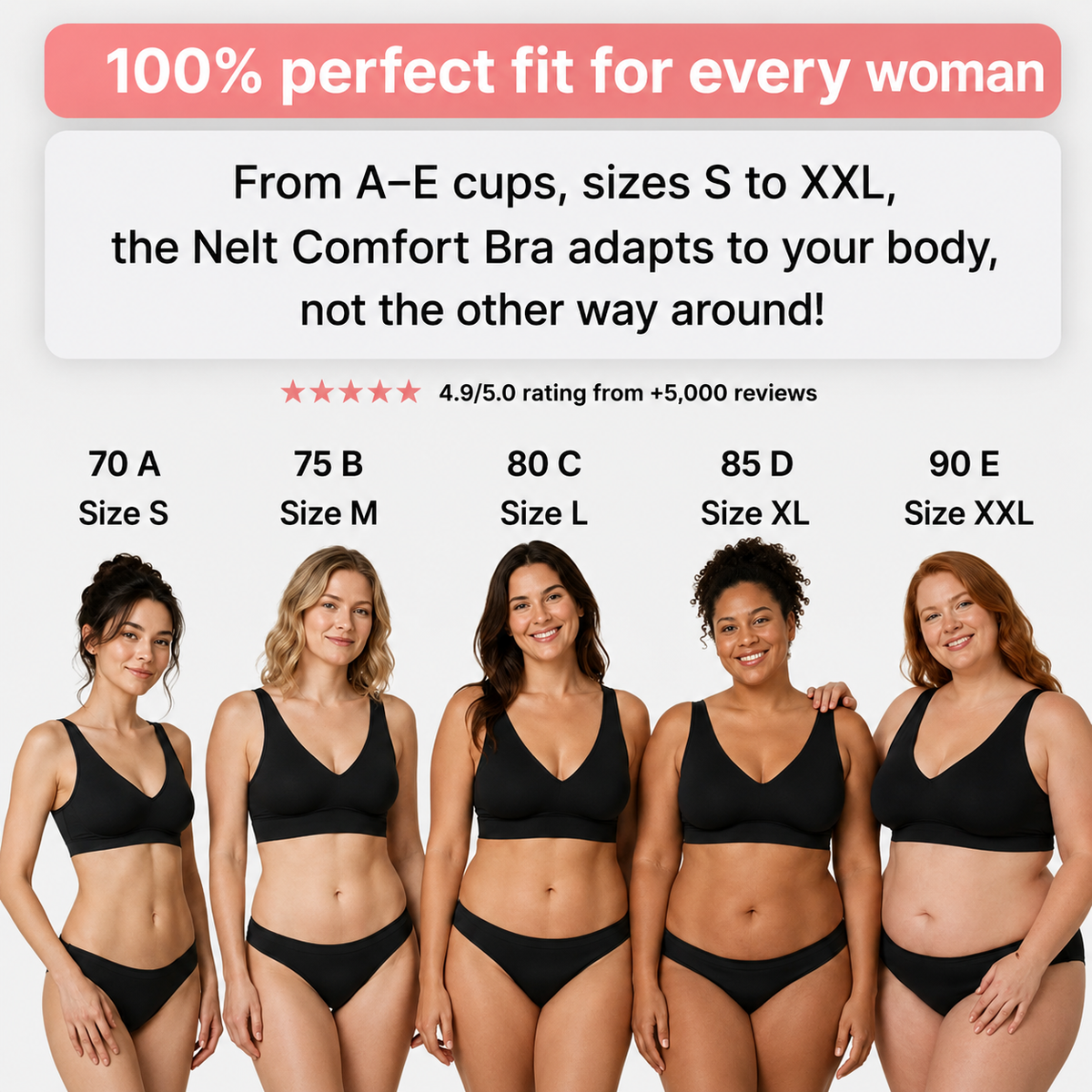 Nelt Comfort Bra — Seamless & Wire-Free