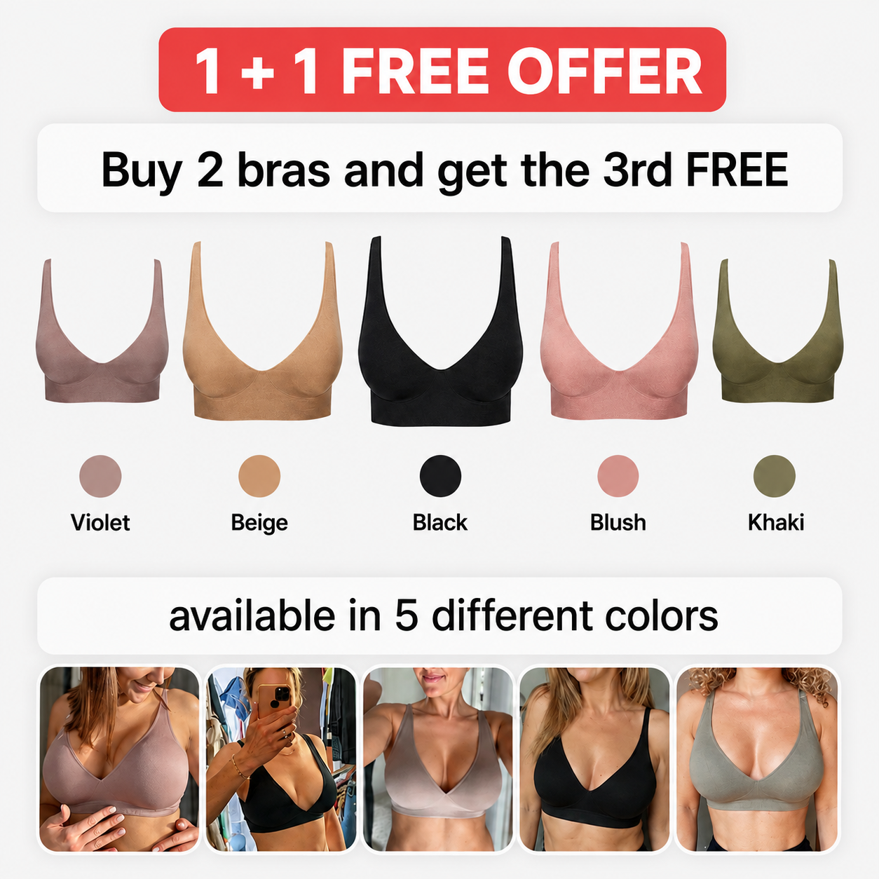 Nelt Comfort Bra — Seamless & Wire-Free
