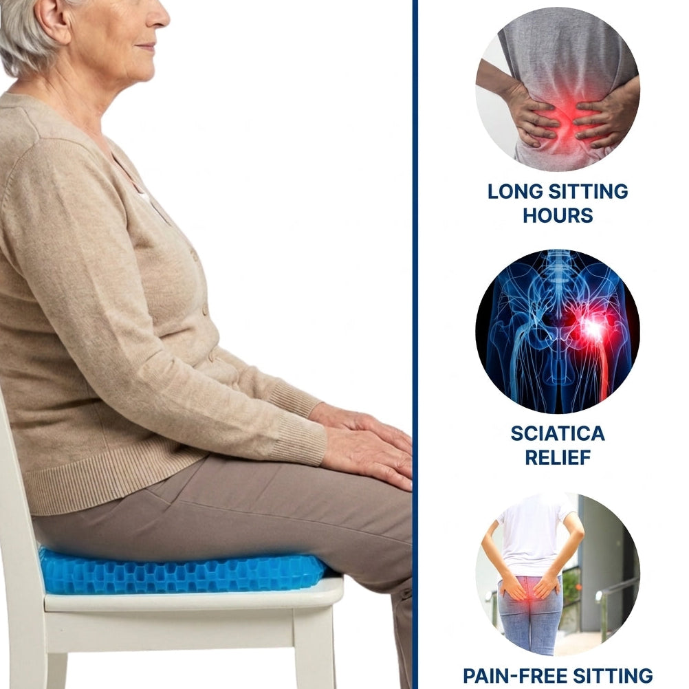 Gel seat cushion honeycomb structure